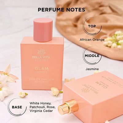 Bella Vita Organic GLAM Woman Eau De Parfum For Her 100 ml - Women Perfumes (Edt/Edp)