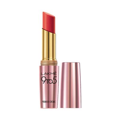 Lakme 9To5 Primer + Creme Lip Color Ruby Result Cr1 3.6 Gm - Lipsticks
