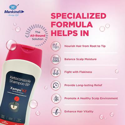 XAMPU KZ Shampoo 100ml - Dandruff-TAA