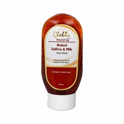 Globus Remedies Retinol Saffron & Milk Nourishing Face Wash 100 ml - Face Wash & Cleansers