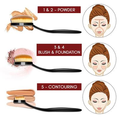 Bronson Professional Supreme Makeup brush (Pack of 10) 1's - Face Brush