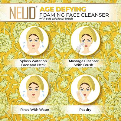 NEUD Age Defying Foaming Face Cleanser With Apple Cider Vinegar and Bakuchiol 150 ml - Skin-Treatment