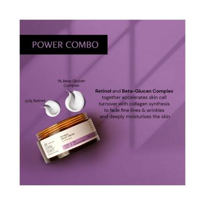 Deconstruct Retinol Night Cream - 0.1% Retinol + 1% Beta-Glucan Complex 50 gm - Night Cream