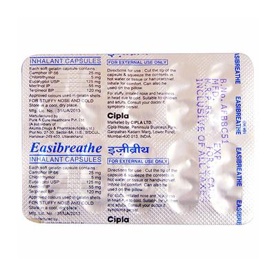 Easibreathe Capsule 10'S - Nasal Congestion-Nas
