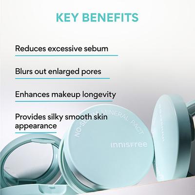 Innisfree No-Sebum Mineral Pact 8.5 gm - Compact Powder