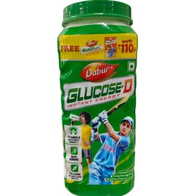 Dabur Glucose-D Energy Boost 1 kg (With Free Gluco Plus C Powder Orange Flavour 225g ) 1 kg - Health Products
