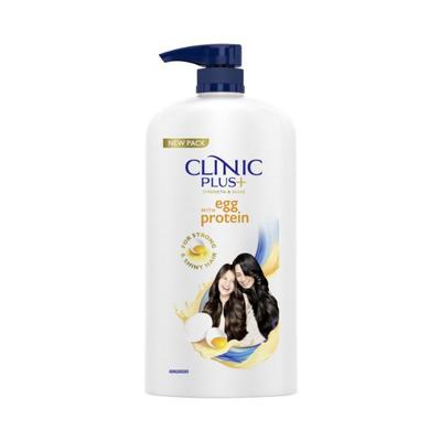 Clinic Plus Strength & Shine with Egg protein Shampoo For Hair Strengthening& Shine 1000 ml - Shampoos