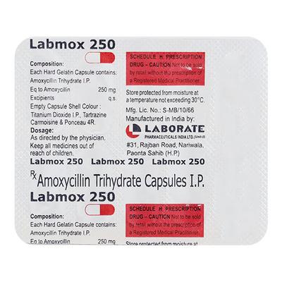 LABMOX 250 Capsule 10's - Bacterial Infections-Pen