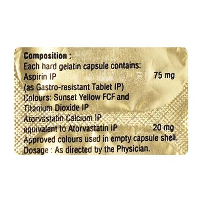 TONACT ASP 20/75 Capsule 10's - Blood Clot-Ant