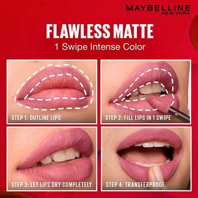Maybelline New York Super Stay Matte Ink Liquid Lipstick, 25 Heroine 5 ml - Lipsticks