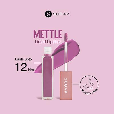 SUGAR Cosmetics Mettle Liquid Lipstick - 01 Lyra (Cool Toned Plum) 7 gm - Liquid Lipsticks