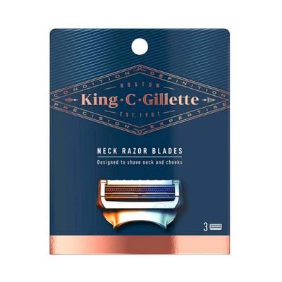 King C. Gillette Men's Neck Razor Cartridges with Built in Precision Trimmer for Shaping 3's - Razors & Cartridges