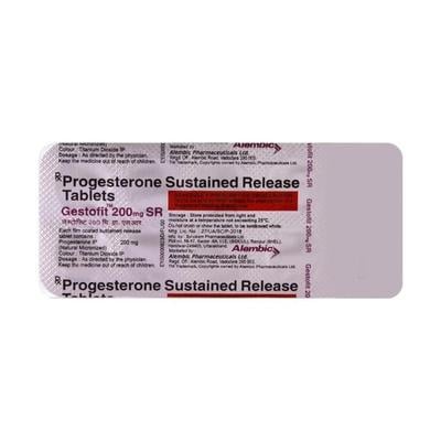 Gestofit SR 200mg Tablet 10'S - Hormonal Therapy-Oes