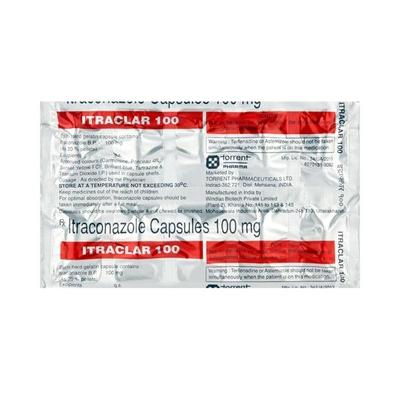 Itraclar 100mg Capsule 10'S - Fungal Infections-Anf