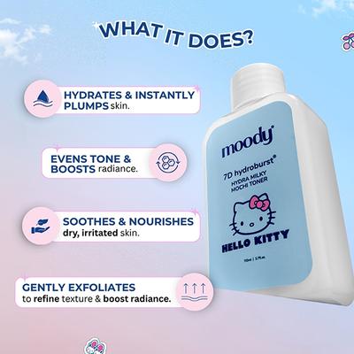 Moody 7D Hydroburst(R) Hydra Milky Mochi Toner 110 ml - Face Mists