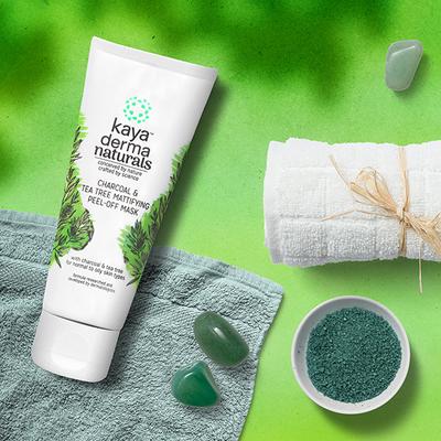 Kaya Charcoal & Tea Tree Mattifying Peel-Off Mask 50 ml - Masks & Peels