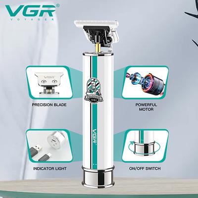 VGR V-079 Trimmer 300 min Runtime 4 Length Settings (White) 1's - Trimmers