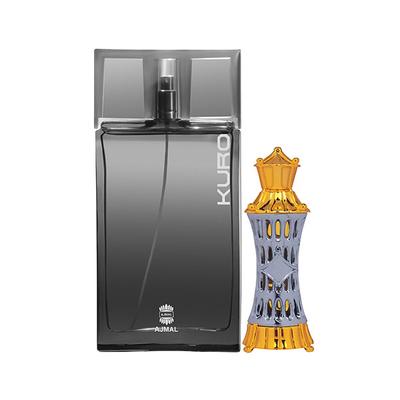 Ajmal Kuro EDP Aromatic Spicy Perfume And Mizyaan Concentrated Perfume Oil Oriental Musky 104 ml - Perfumes (Edt/Edp)