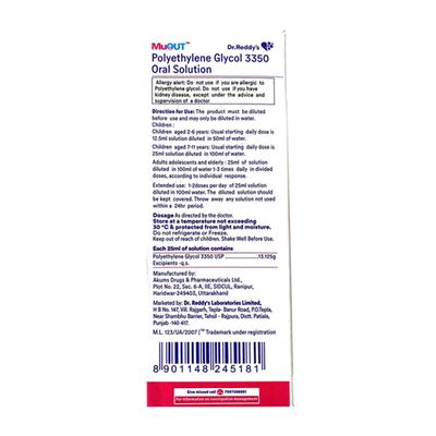 MUOUT Oral Solution 200ml - Constipation-Lax