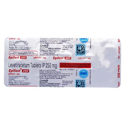 EPIFAST 250 Tablet 10's - Epilepsy/Convulsion-Ant