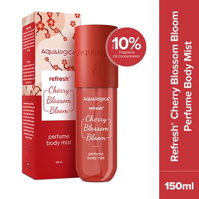 Aqualogica Refresh+ Perfume Body Mist - Cherry Blossom Bloom 150 ml - Body Mist/Spray
