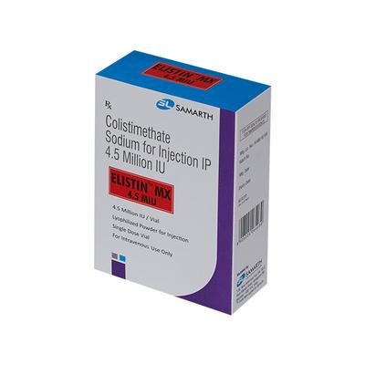 ELISTIN MX 4.5miu Injection 1's - Bacterial Infections-OAB