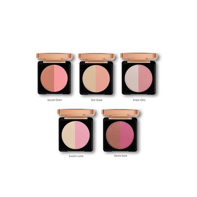 Myglamm Manish Malhotra Beauty By MyGlamm Blush Highlighter Duo-Stellar Spell 9 gm - Highlighters & Illuminators