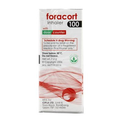 Foracort 100 with dose counter Inhaler 120Md - Asthma/COPD-Ast
