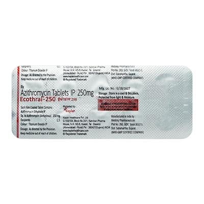 ECOTHRAL 250 Tablet 10's - Bacterial Infections-Mac
