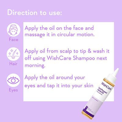 Wishcare 100% Pure Cold Pressed Jojoba Oil For Hair & Skin-Strengthens Hair-Moisturizes Skin (100ml) - Hair Oils