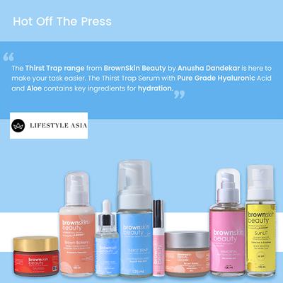 BrownSkin Beauty Thirst Trap Face Serum Day Cream Face Wash Combo Bum Bag 2's - Face Washes