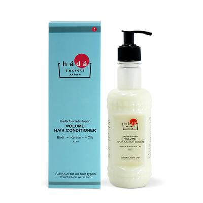 Hada Secrets Japan Volume Hair Conditioner with Natural Proteins, Biotin, Keratin, Vitamin & 4 Oils 300 ml - Conditioners