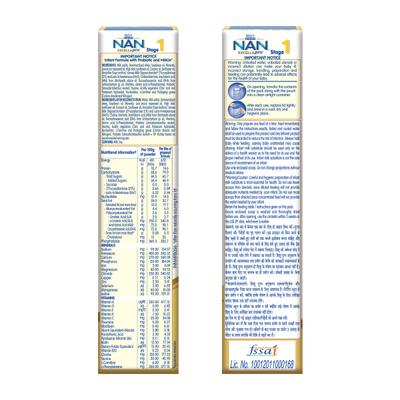 Nestle Nan Excella Pro 1 (Upto 6 Months) Powder 400 gm (Refill Pack) - Baby And Infant Supplements