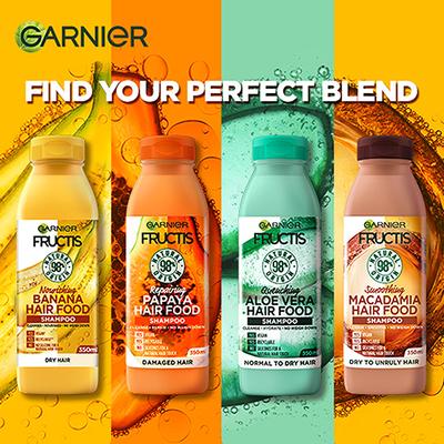 Garnier Fructis Hair Food - Nourishing Banana Shampoo For Dry Hair 350 ml - Shampoos