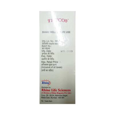 TRUCOF Syrup 100ml - Cough And Cold-Cou
