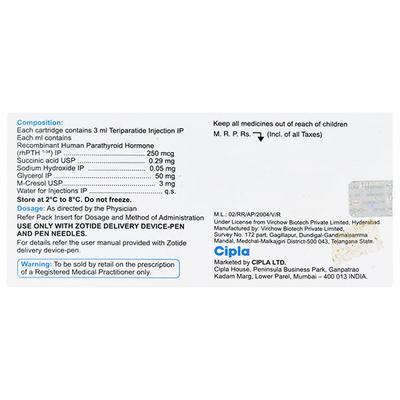 ZOTIDE 750mcg Injection 3ml - Bone Metabolism-Age