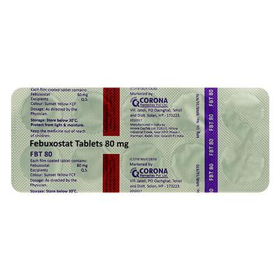 FBT 80 Tablet 10's - Gout