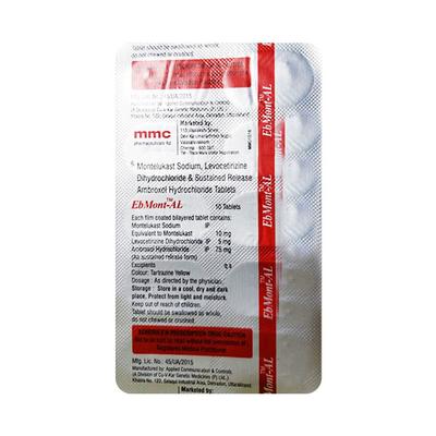 EBMONT AL TABLET 10'S - Cough And Cold-Cou