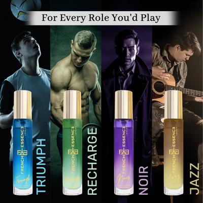 French Essence Gift Set - Eua De Parfume (Triumph + Recharge + Noir + Jazz) ( Pack Of 4 x 15 ml) 1's - Perfumes (Edt/Edp)
