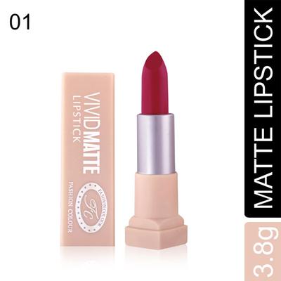 Fashion Colour Vivid Matte Lipstick, 1 Indian Red 3.8 gm - Lipsticks