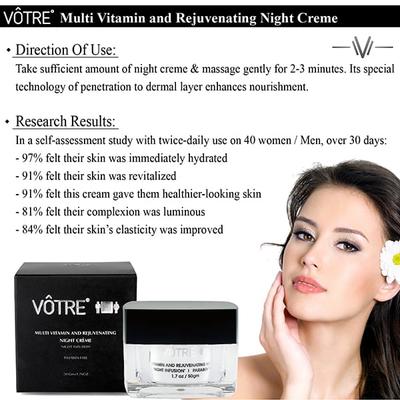 Votre Multi Vitamin & Rejuvenating Night Creme 50 gm - Face Moisturizers
