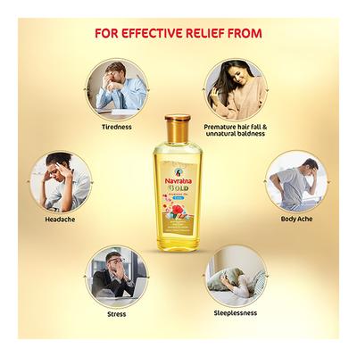 Navratna Gold Ayurvedic Cool Oil 500 ml - Personal Care (Ayush)