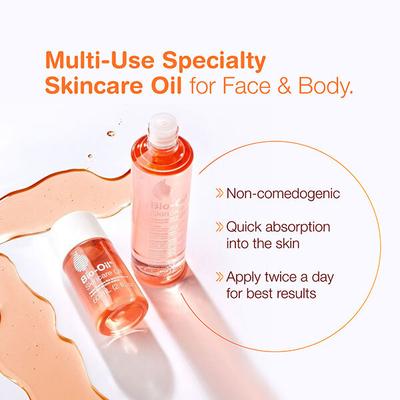 Bio-Oil Original Face & Body Oil, suitable for Acne Scar Removal, Pigmentation, Dark Spots & Stretch Marks 200 ml - Face Oils