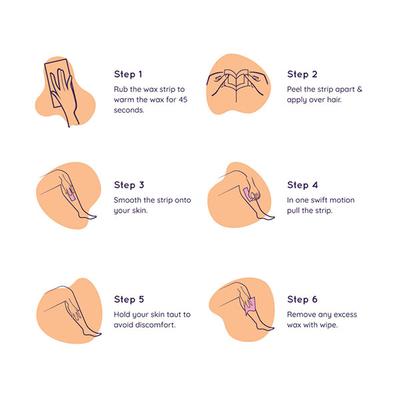 Sanfe Sakura Body Waxing Strips - Sakura & Castor Oil 10's - Hair Removal Accessories