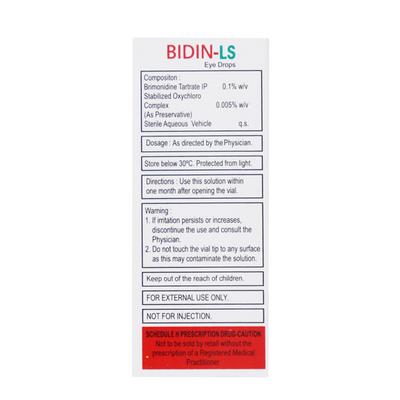 Bidin LS Eye Drops 5ml - Glaucoma-Ant