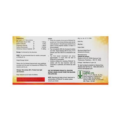 PEGALUP XL Sachet 137.15g - Constipation-Lax