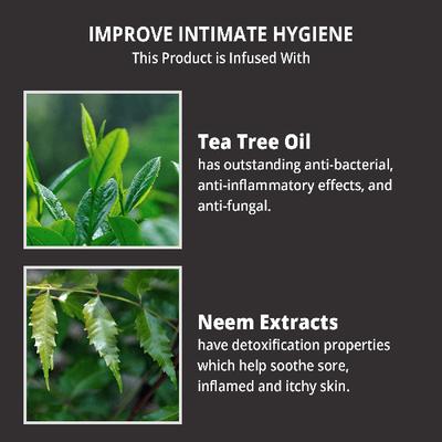 Skin Elements Intimate Hygiene Wipes Infused with Tea Tree Oil & Neem Extracts 30's - Intimate Hygiene