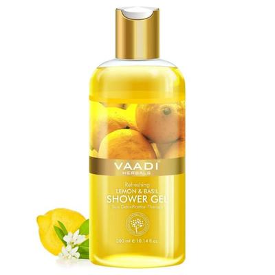 Vaadi Herbals Shower Gel - Refreshing Lemon & Basil 300 ml - Shower Gels & Body Wash