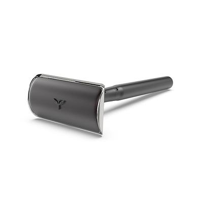 Bombay Shaving Company Black Precision Safety Razor (with 5 Platinum Coated Feather Blades) 200 gm - Razors & Cartridges