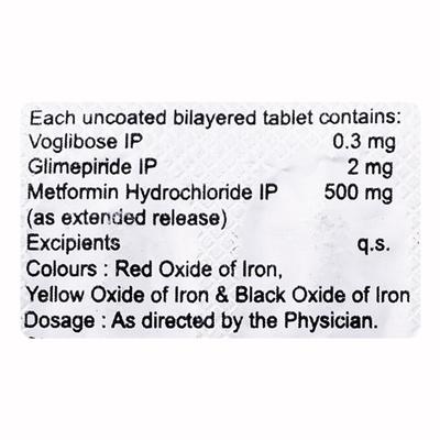 VOLICURE TRIO 2/0.3 Tablet 15's - Diabetes-Ant